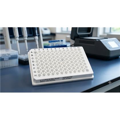 0.1ml Low Profile qPCR 96 Well White Plate, Semi Skirted (Beyaz, Qiagen, Roche & Bio-Rad Type)